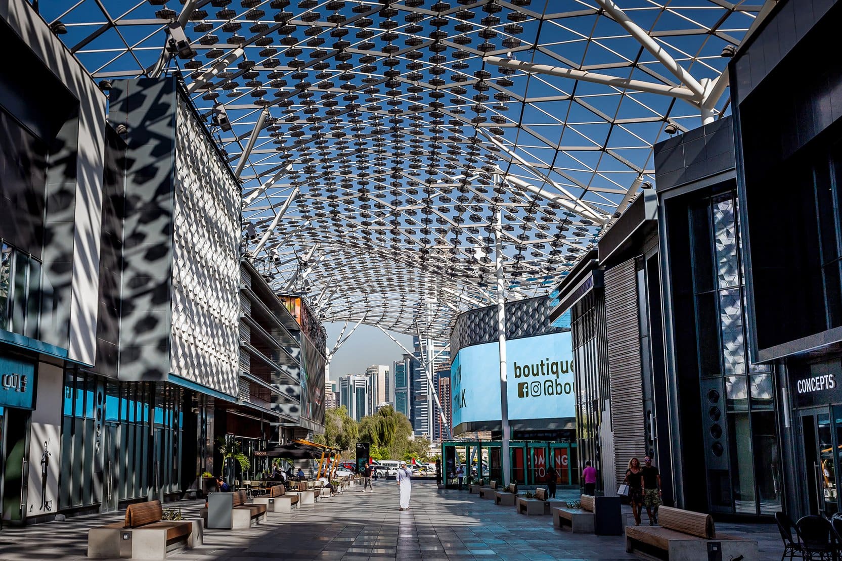 Image showing a view of City Walk - one of the best Airbnb Neighborhoods in Dubai