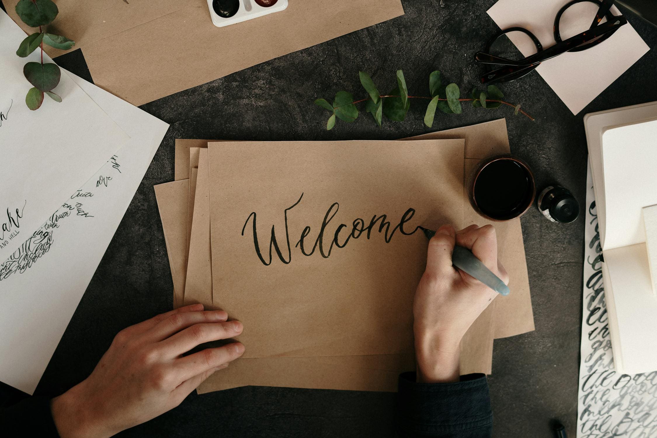 Image of a person writing a letter for a smooth self check in for Airbnb guests