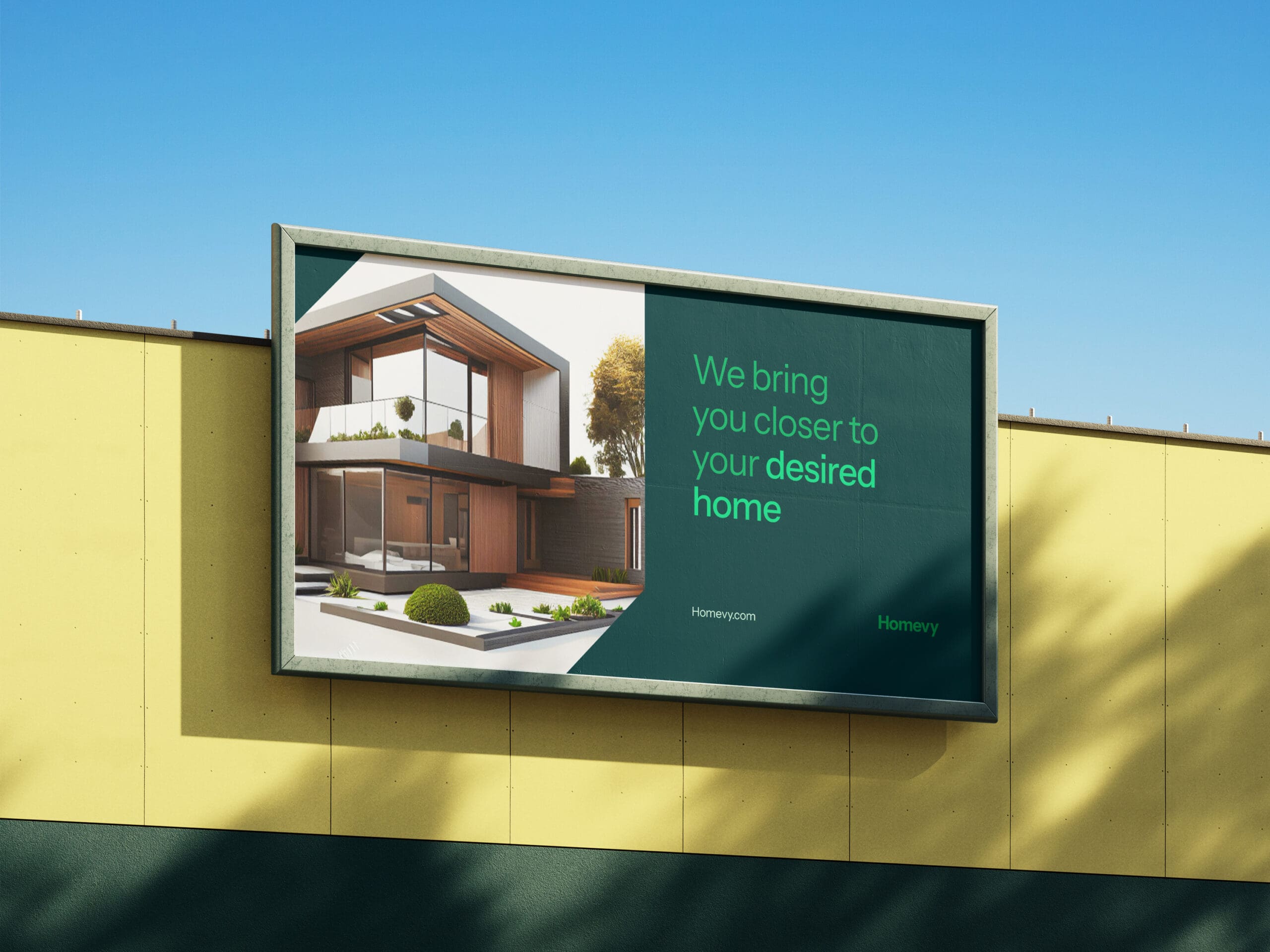 Image showing a billboard design of Homevy