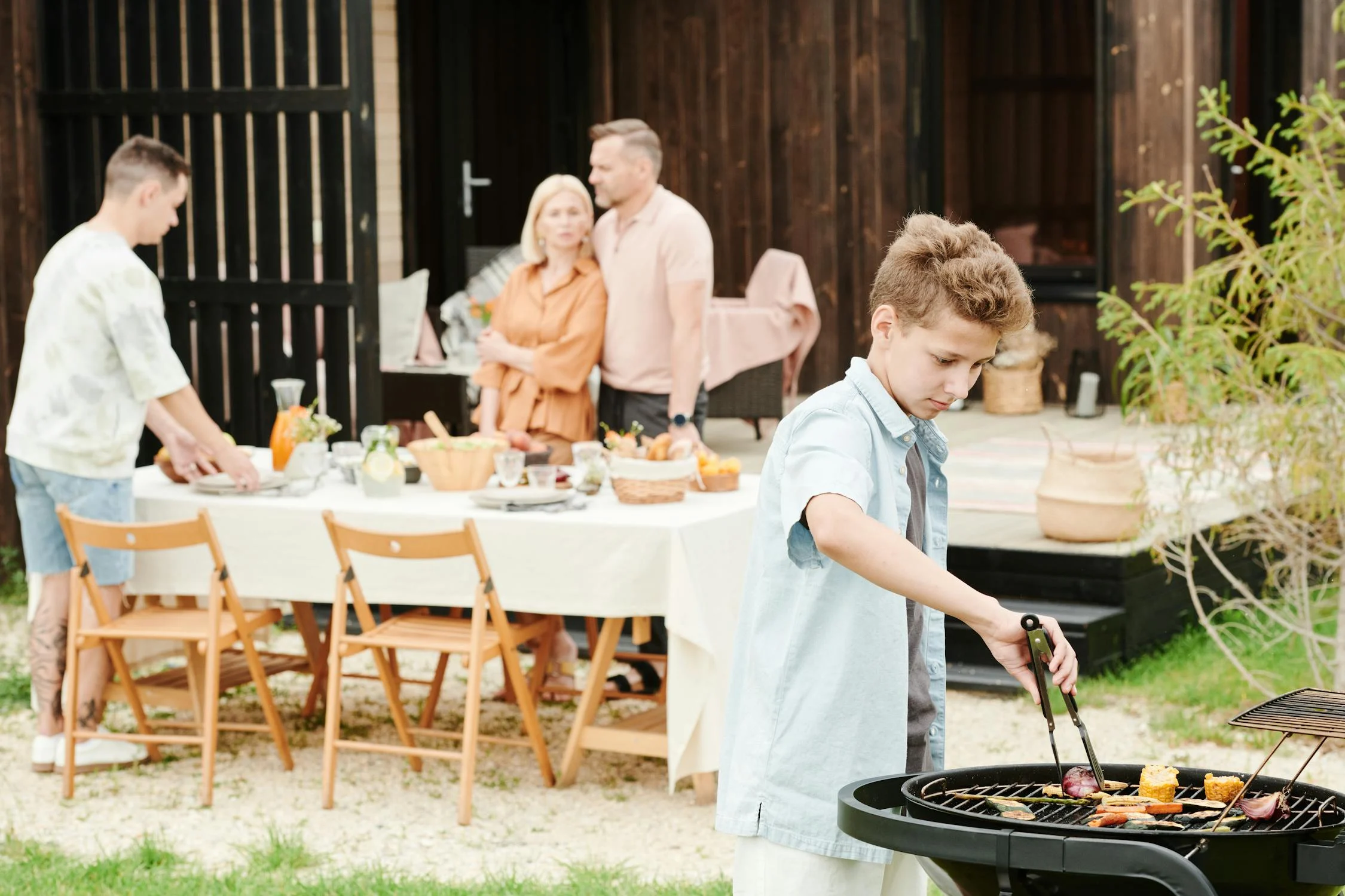 Image showing outdoor family friendly environment in a vacation rental