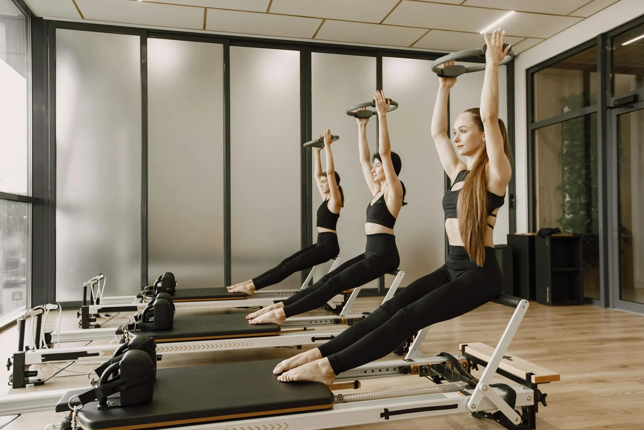 Image showing women doing pilates