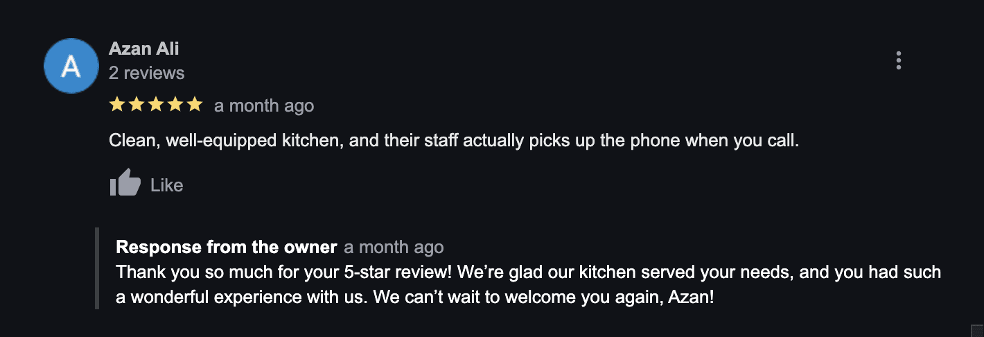 photo showing a review of Homevy's guest services