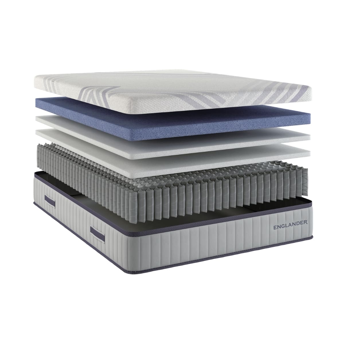 Photo showing Englander's tension ease mattress makeup