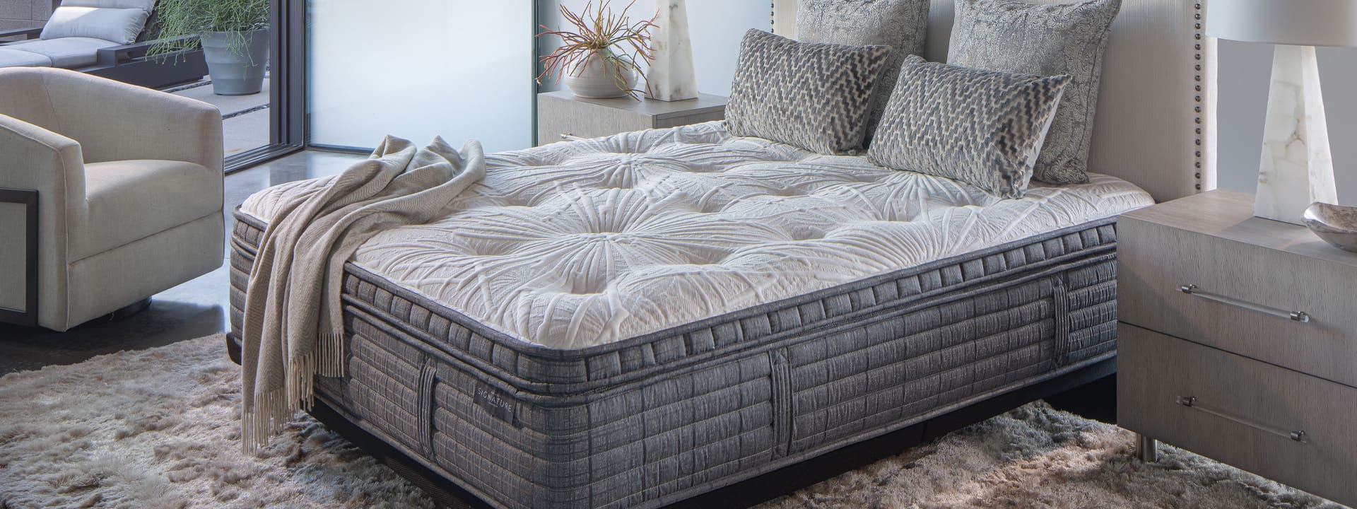 Photo showing King Koil's Signature bed 