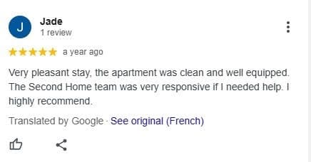 A guest sharing his experience on 2ndhome’s guest communication.