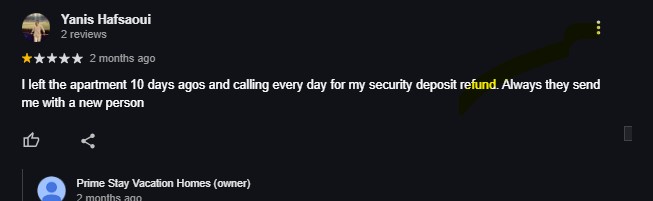 Photo of a dissatisfied guest - Homevy Vs Primestay