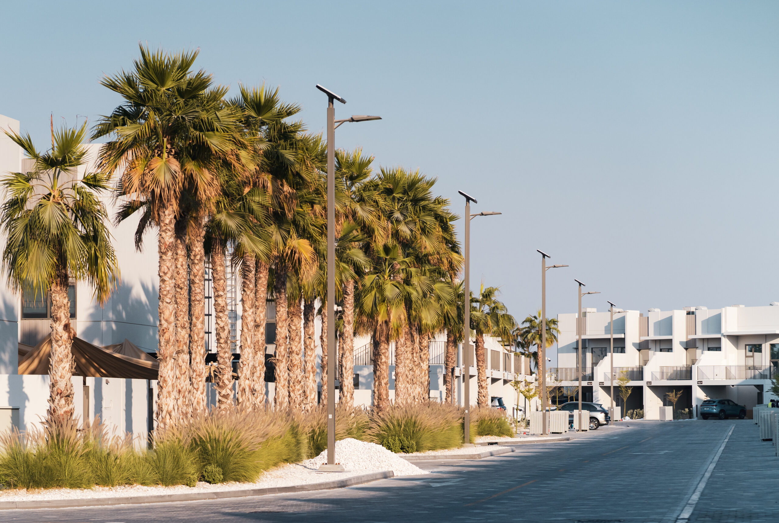 A clear view of the wide streets in MAG Eye community