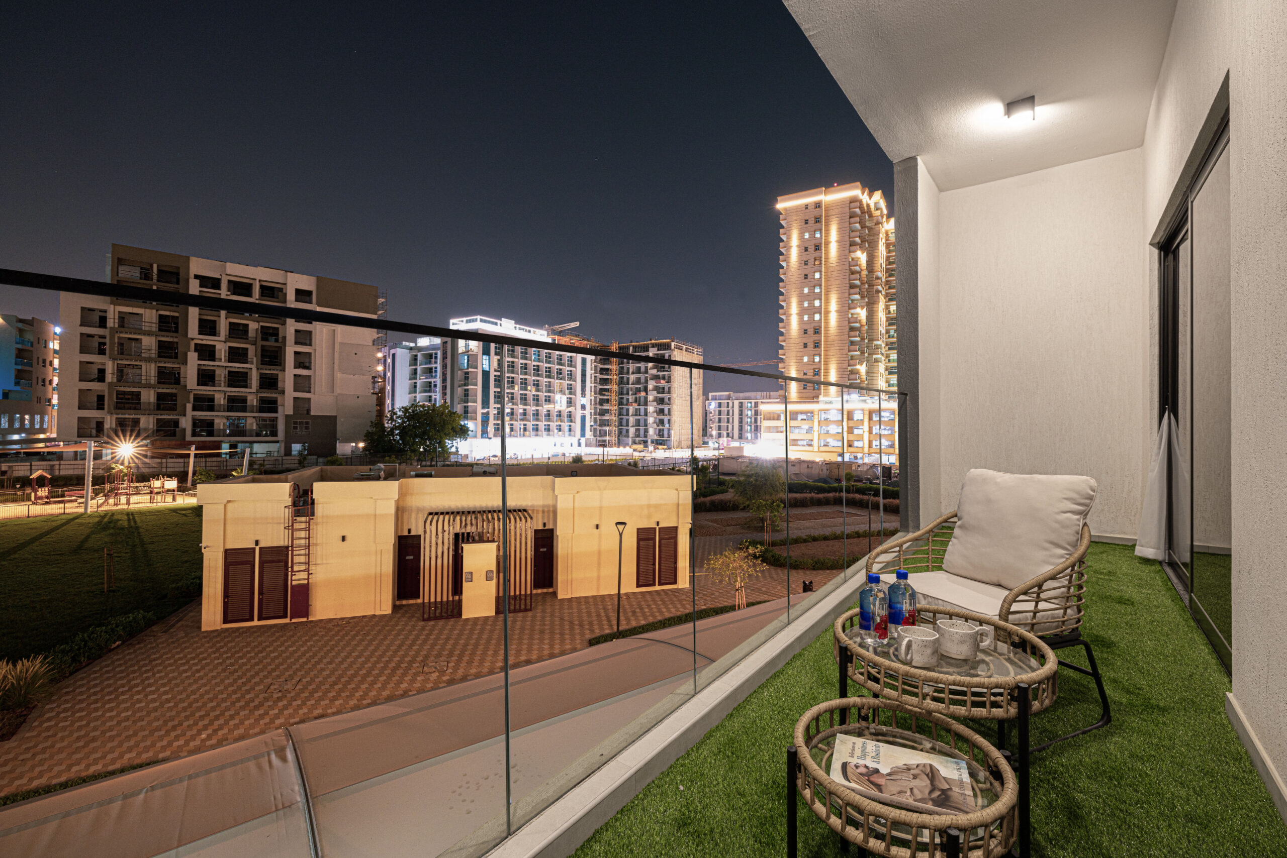 Image showing a balcony view from a Dubai building