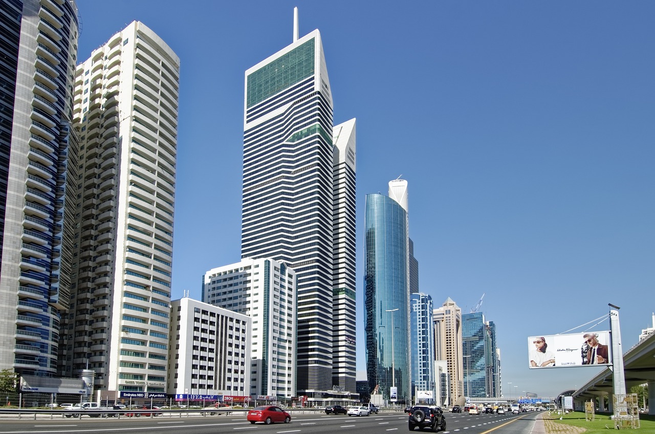 Image showing Sheikh Zayed Road in Downtown