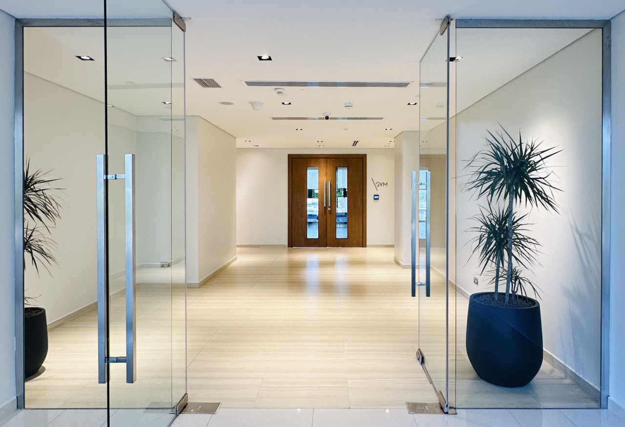 Image showing the apartment entrance to Aykon Towers