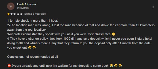 Airbnb security deposit