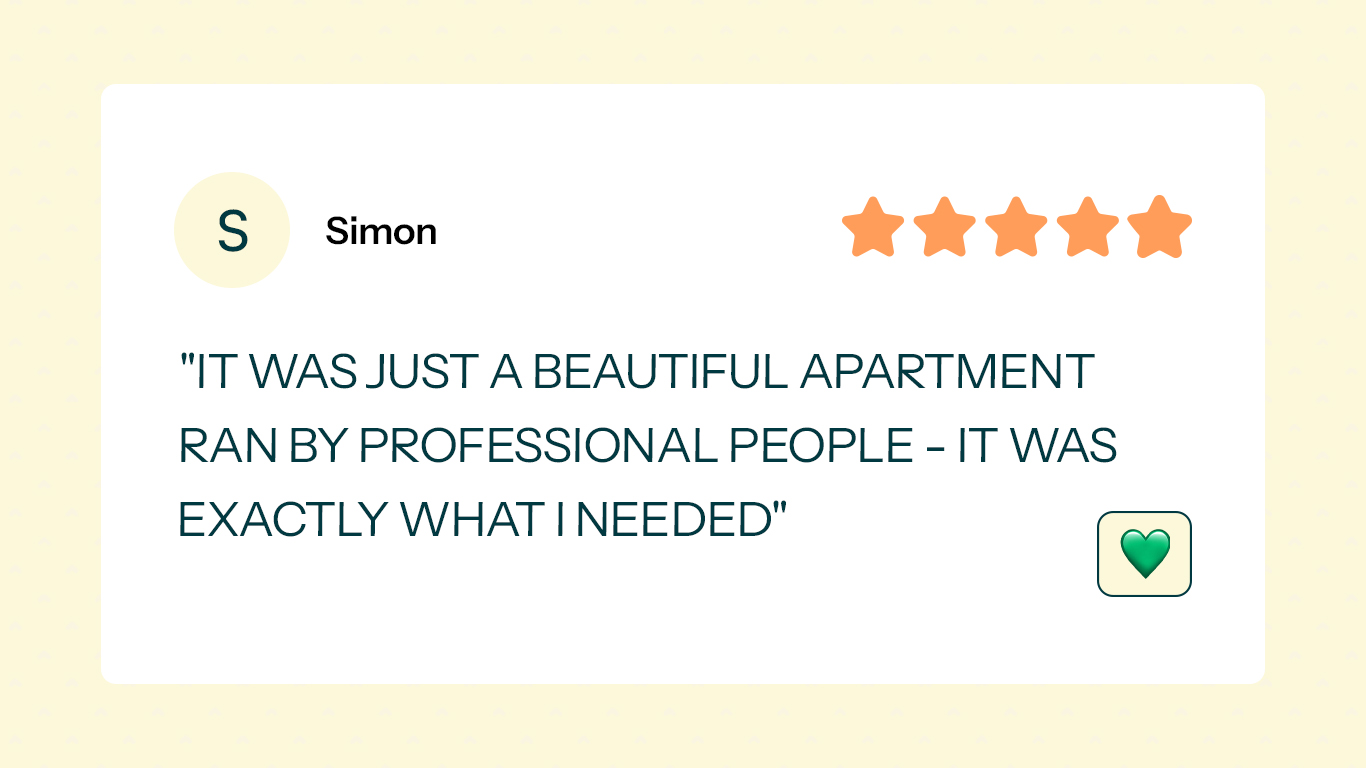 Image showing Homevy's favorite guest review of the month in April 2026