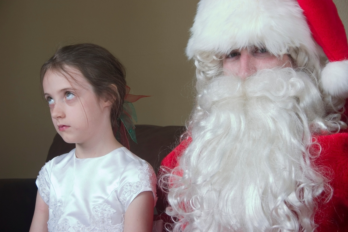 Image showing a young girl rolling her eyes