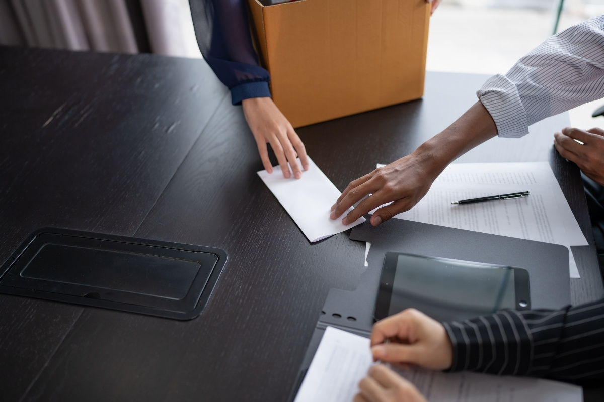 Image of a man withdrawing offer